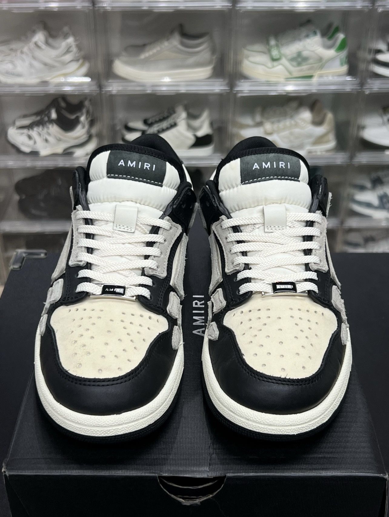 Amiri ICONIC! AMIRI Skel Top Low sneakers - size 40 Size US 7 / EU 40 - 2 Thumbnail
