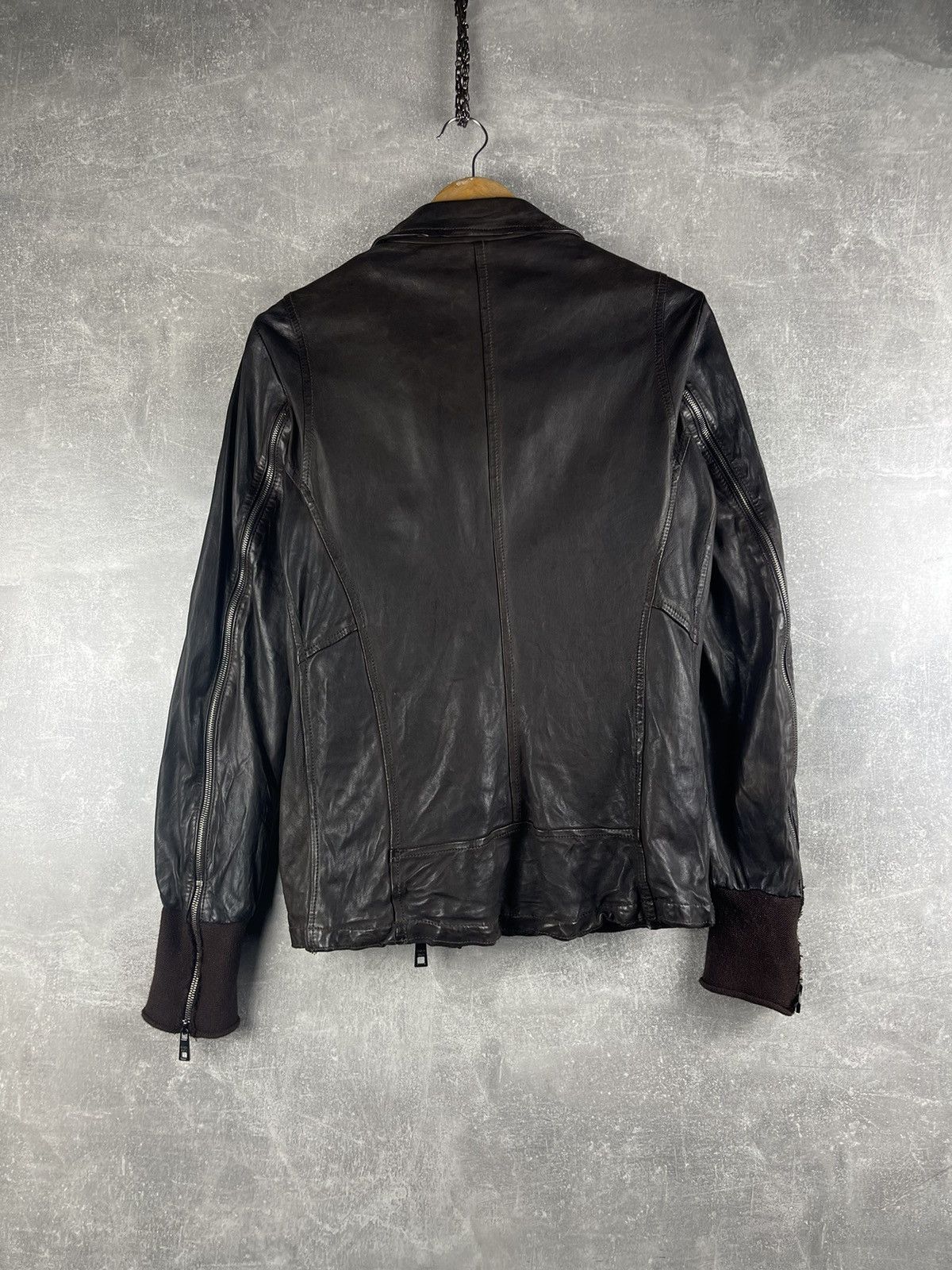 Giorgio Brato Giorgio Brato Dark Brown Vegetable-Tanned Leather Jacket Size US S / EU 44-46 / 1 - 6 Thumbnail