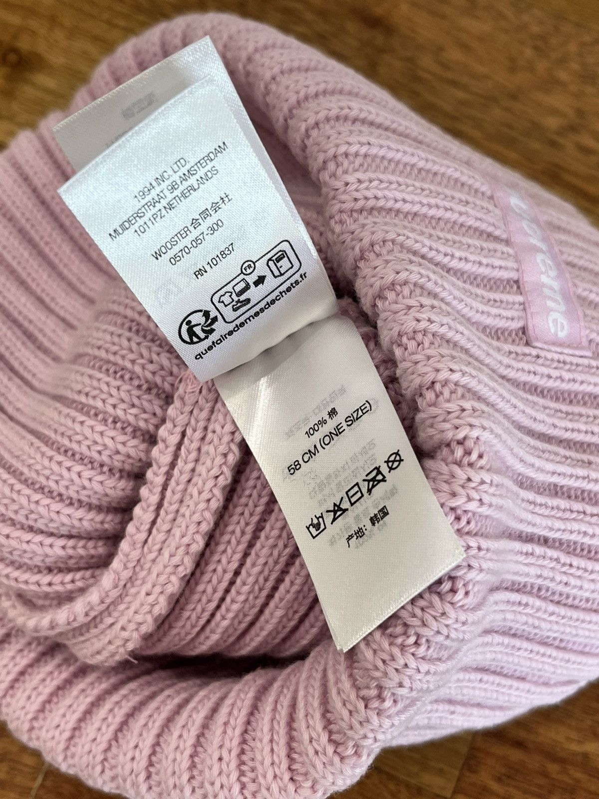 Supreme Supreme Overdyed Beanie Pink Size ONE SIZE - 5 Thumbnail