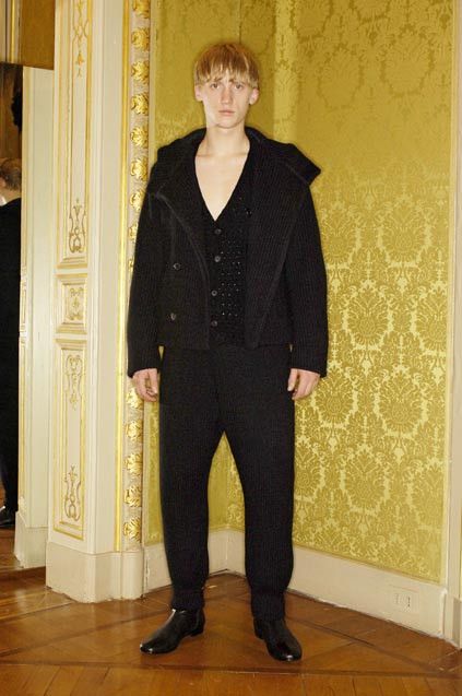 Miu Miu Miu Miu F/W 07 Heavyweight Knitted Wool Peacoat