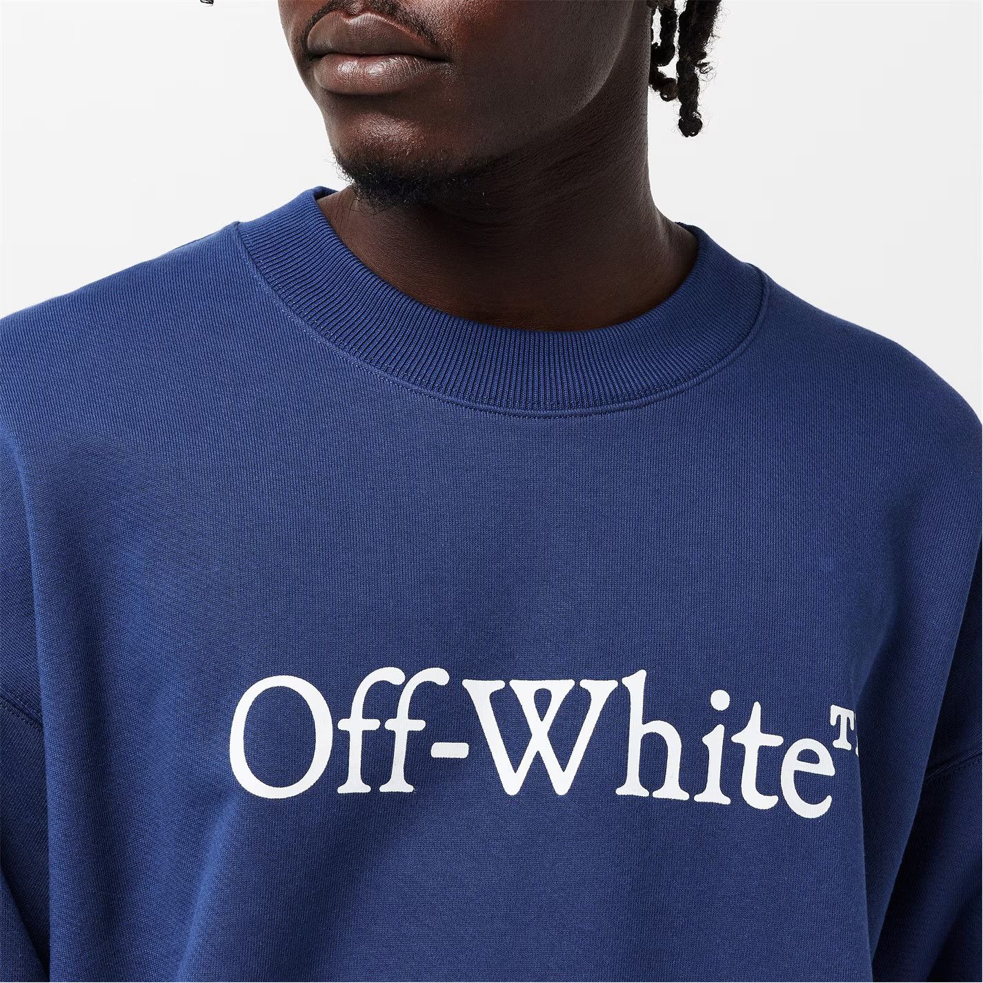 Off-White o1g2r1mq0226 Skate Relaxed Fit Crew Sweatshirt In Blue Size US XL / EU 56 / 4 - 5 Thumbnail