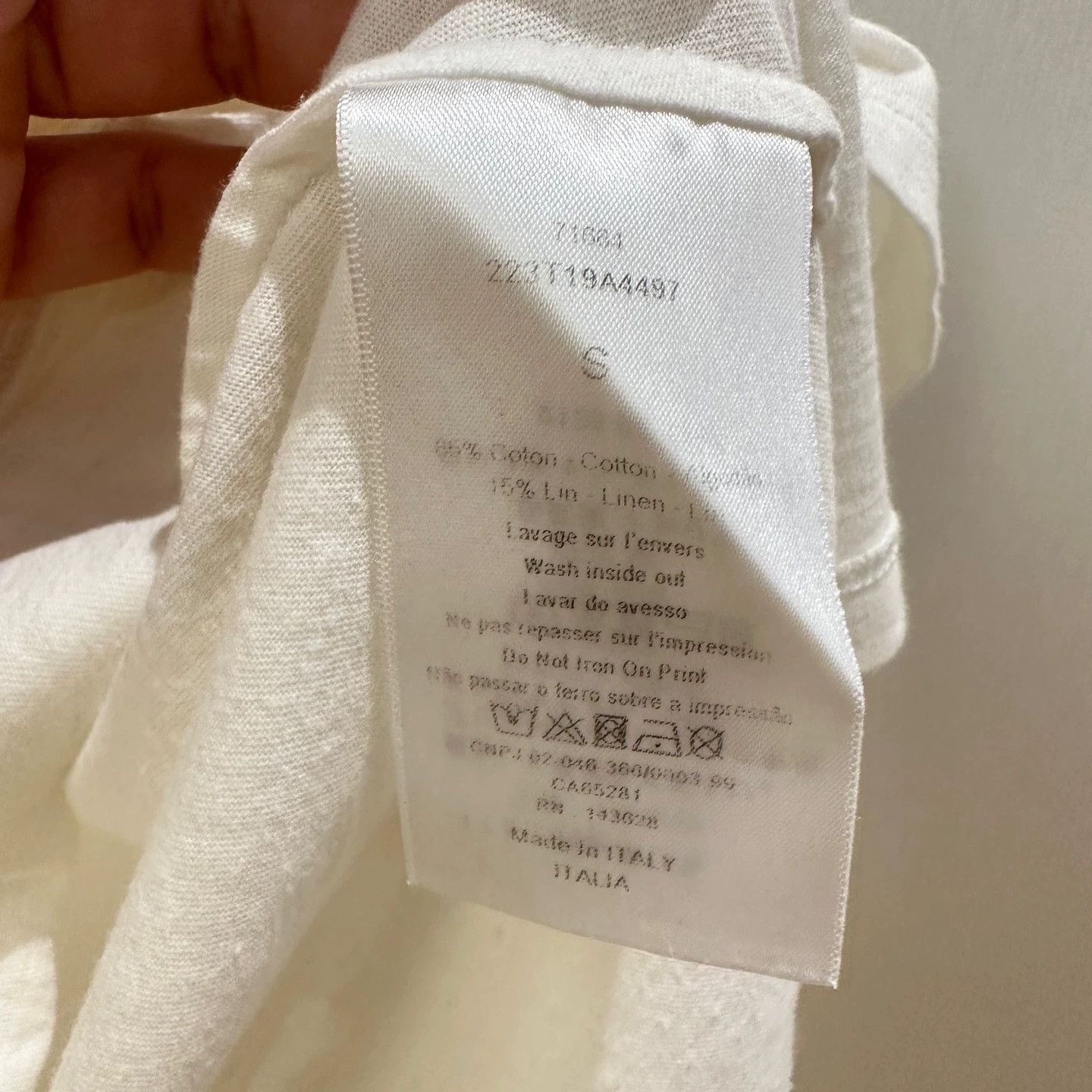 Christian Dior Monsieur Dior may678 star slogan short sleeve S cotton Size S / US 4 / IT 40 - 4 Thumbnail