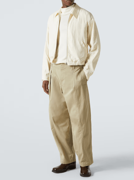 Lemaire Lemaire Creamy White Zipped Technical Blouson - Size LARGE Size US L / EU 52-54 / 3 - 3 Thumbnail