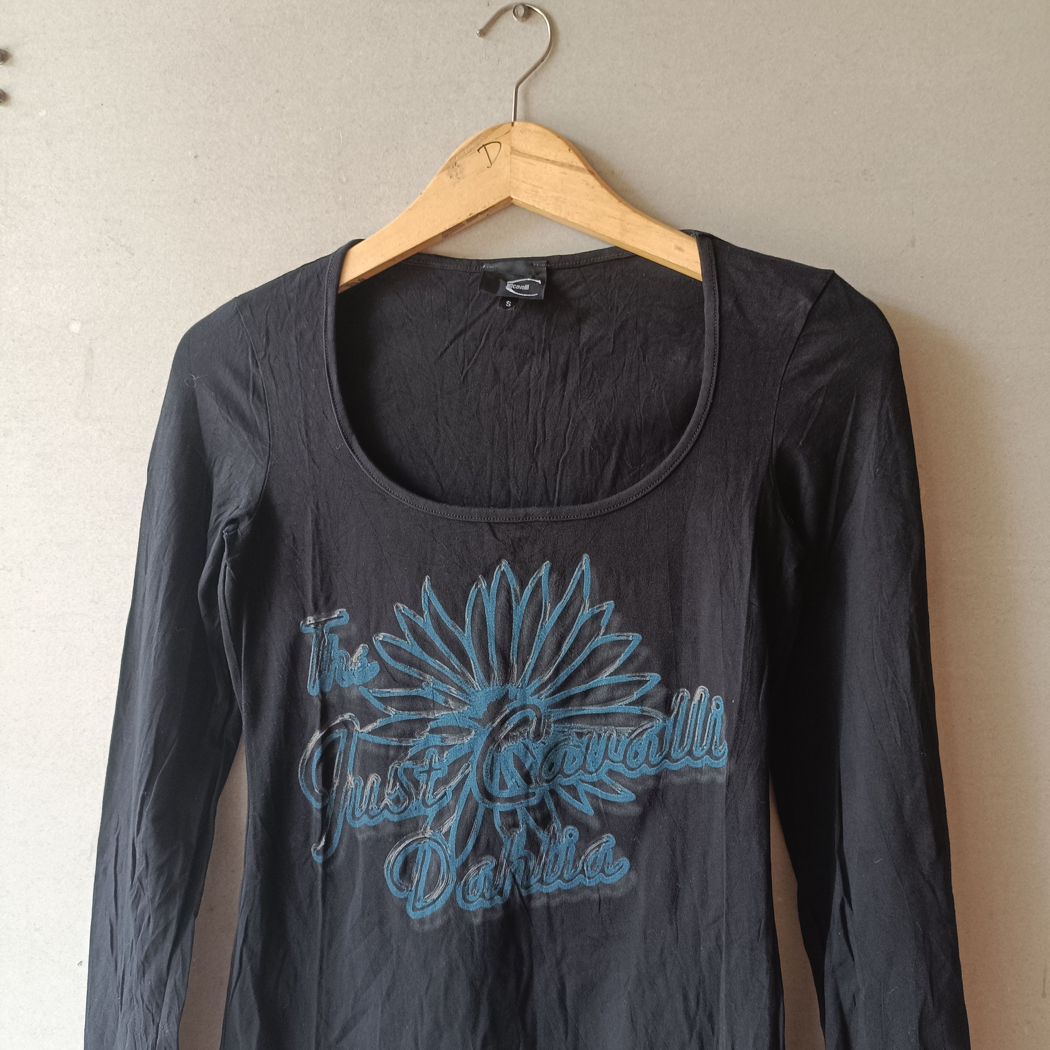 Roberto Cavalli Y2K Just Cavalli Dahlia Flower LS tops Size S / US 4 / IT 40 - 2 Thumbnail