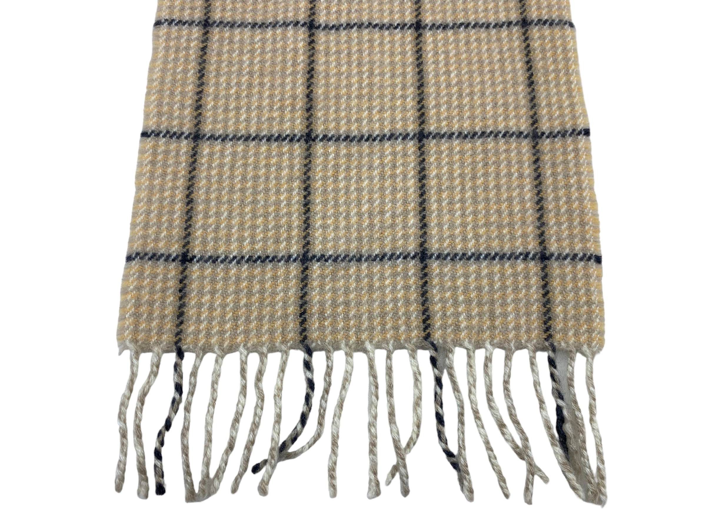 Henry Cotton's × Vintage Vintage Henry Cottons Checkered Scarf Wool 90s Made in Italy Size ONE SIZE - 9 Thumbnail