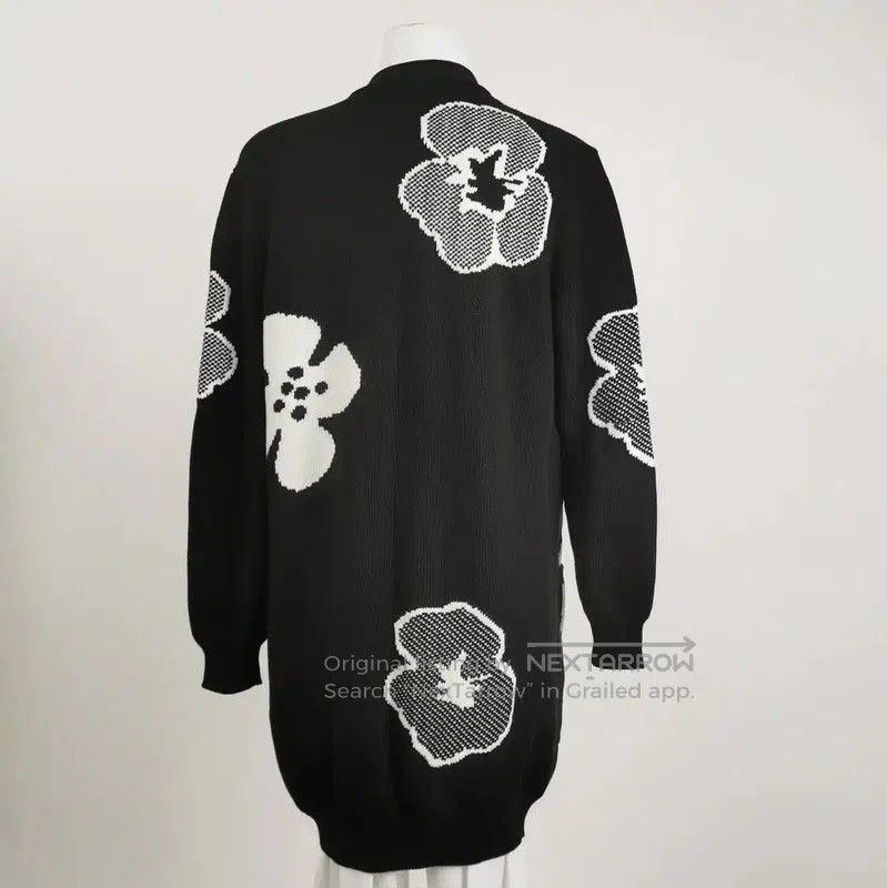 Max Mara MaxMara Black Floral Print Lightweight Cardigan . Size S / US 4 / IT 40 - 1 Thumbnail