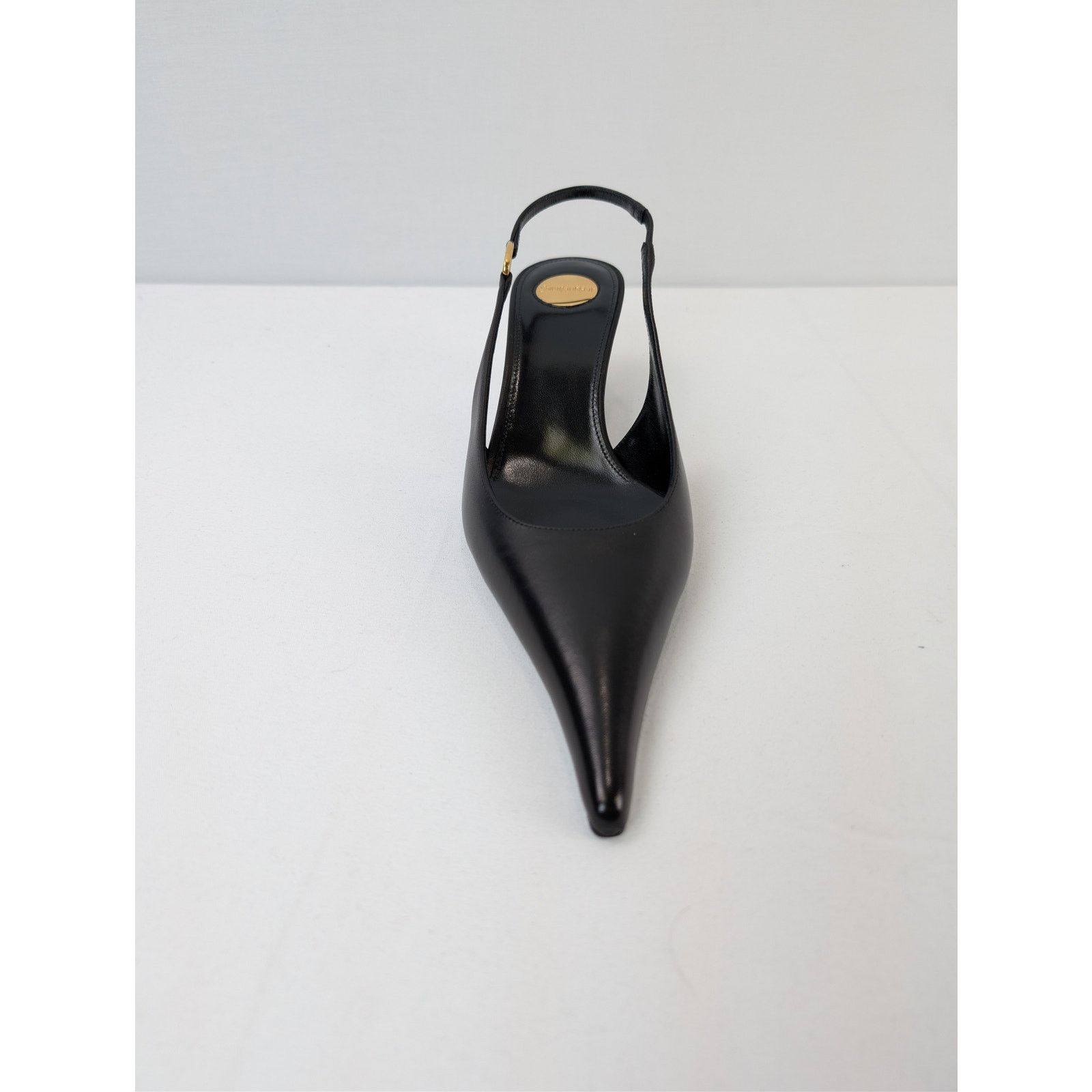 Saint Laurent Paris o1rshd1 Vendome 50 leather slingback pumps Sandal in black Size US 9.5 / IT 39.5 - 14 Thumbnail