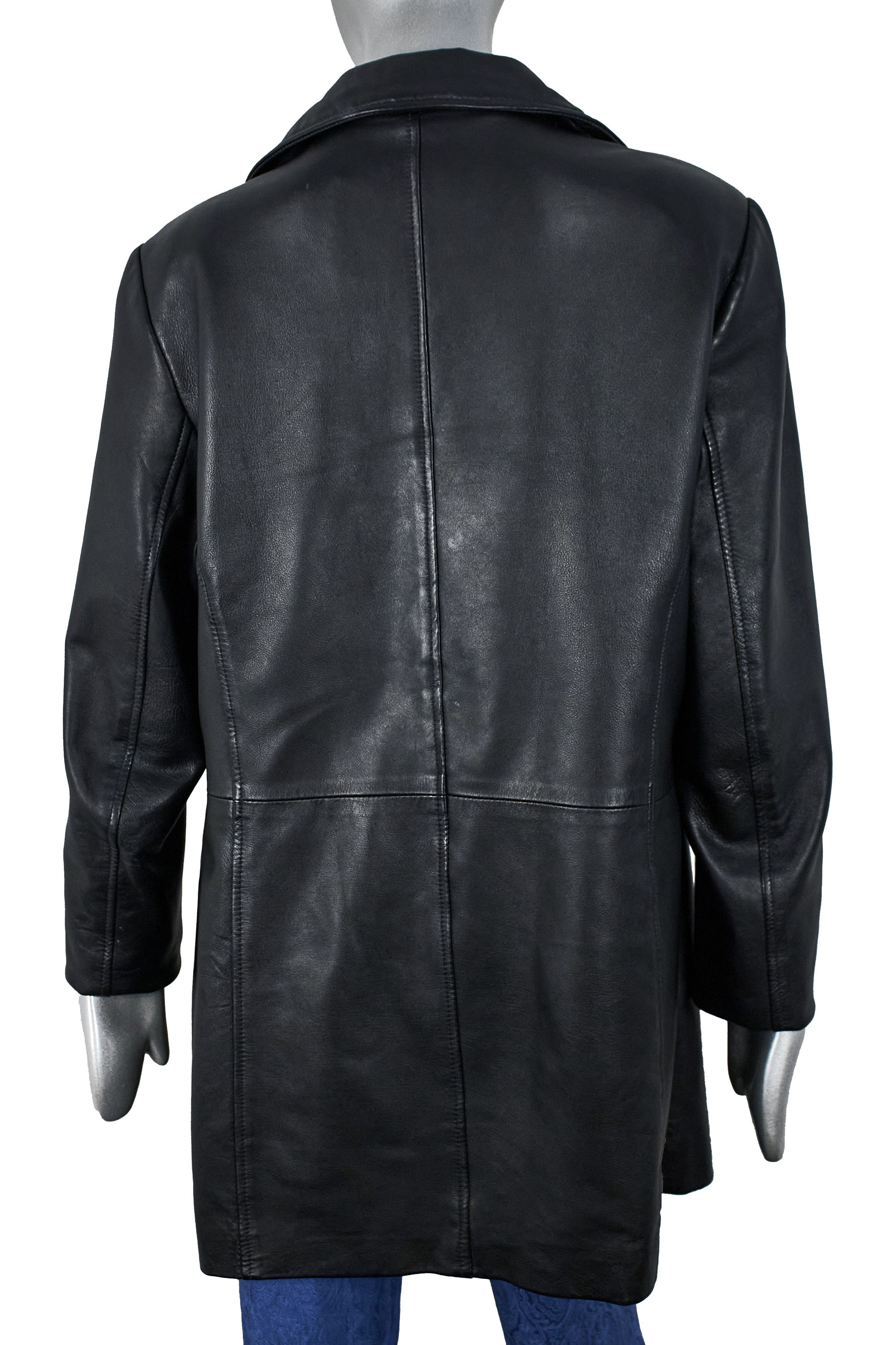 Vintage Vintage Y2K women's leather jacket coat blazer Size M / US 6-8 / IT 42-44 - 7 Thumbnail
