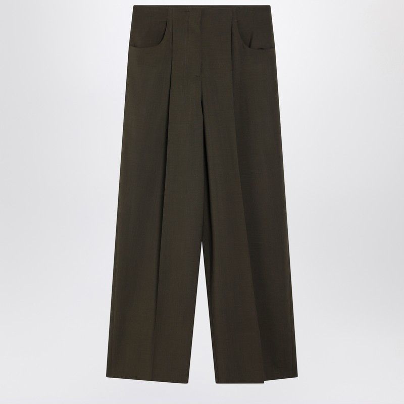 Fendi Fendi Green Wool And Mohair Trousers Size 28" / US 6 / IT 42 - 1 Thumbnail