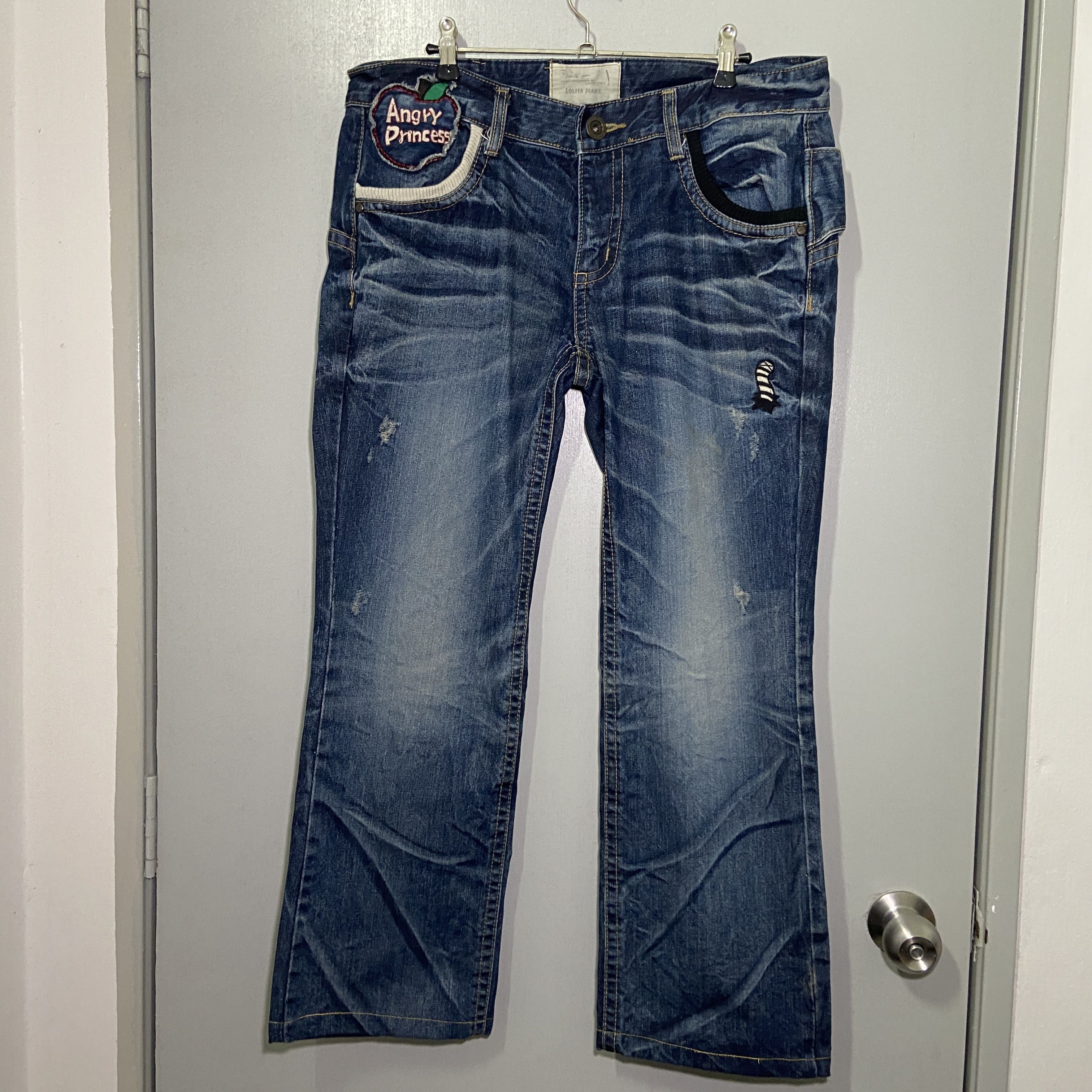 If Six Was Nine Lolita × Yoshitomo Nara Angry Princess Snow White Jeans Size US 36 / EU 52 - 11 Thumbnail