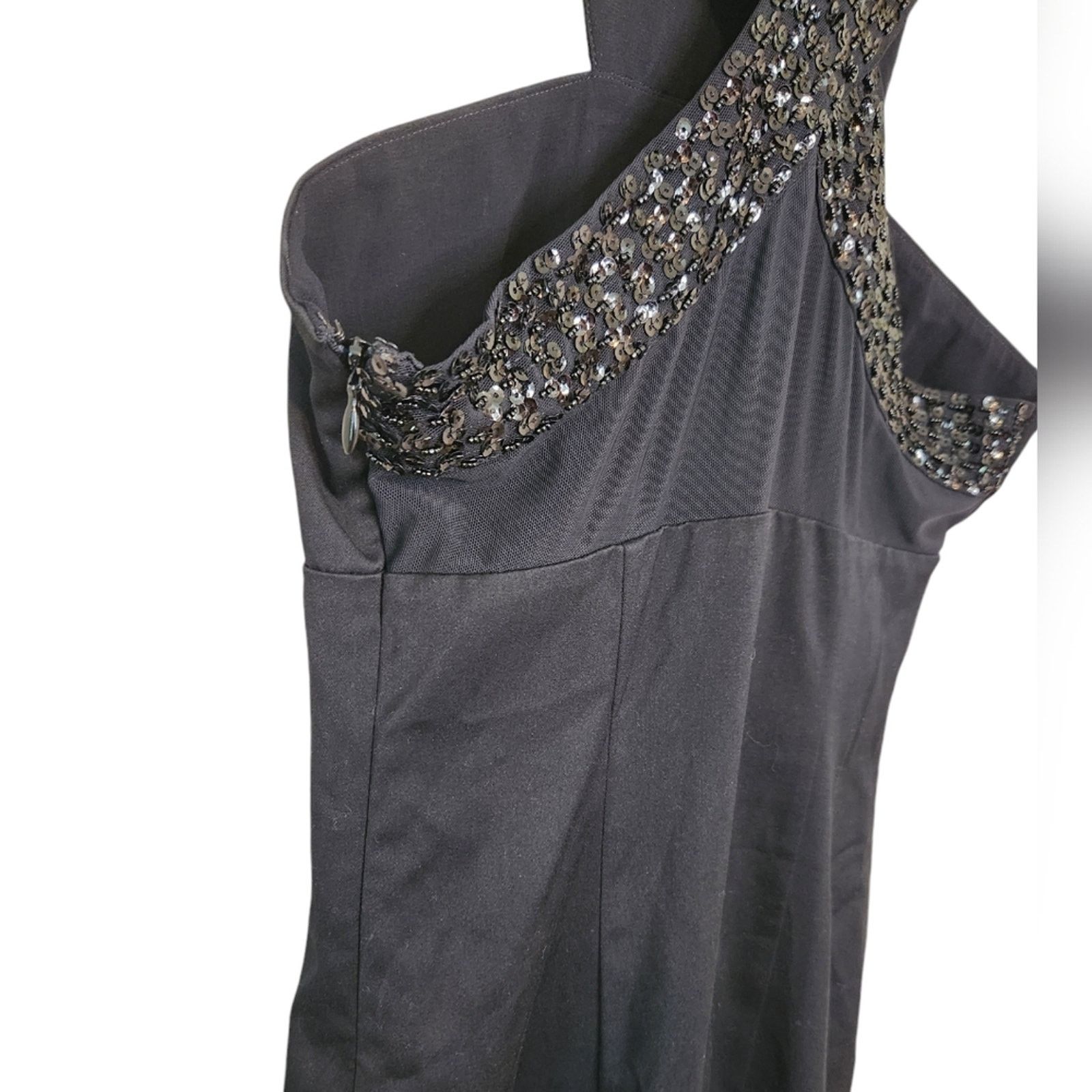 Armani Exchange NWT Armani Exchange Y2K Mini High Neck beaded dress 4 Size S / US 4 / IT 40 - 4 Thumbnail