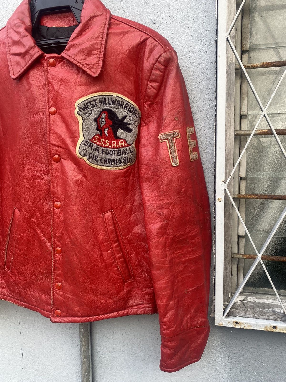 Vintage Vintage 81’ West Hill Football Leather Jacket Size US M / EU 48-50 / 2 - 7 Thumbnail