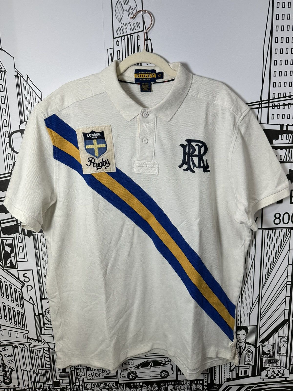 Rugby Ralph Lauren Rugby Ralph Lauren Crazy London Polo White XXL Size US XXL / EU 58 / 5 - 1 Thumbnail