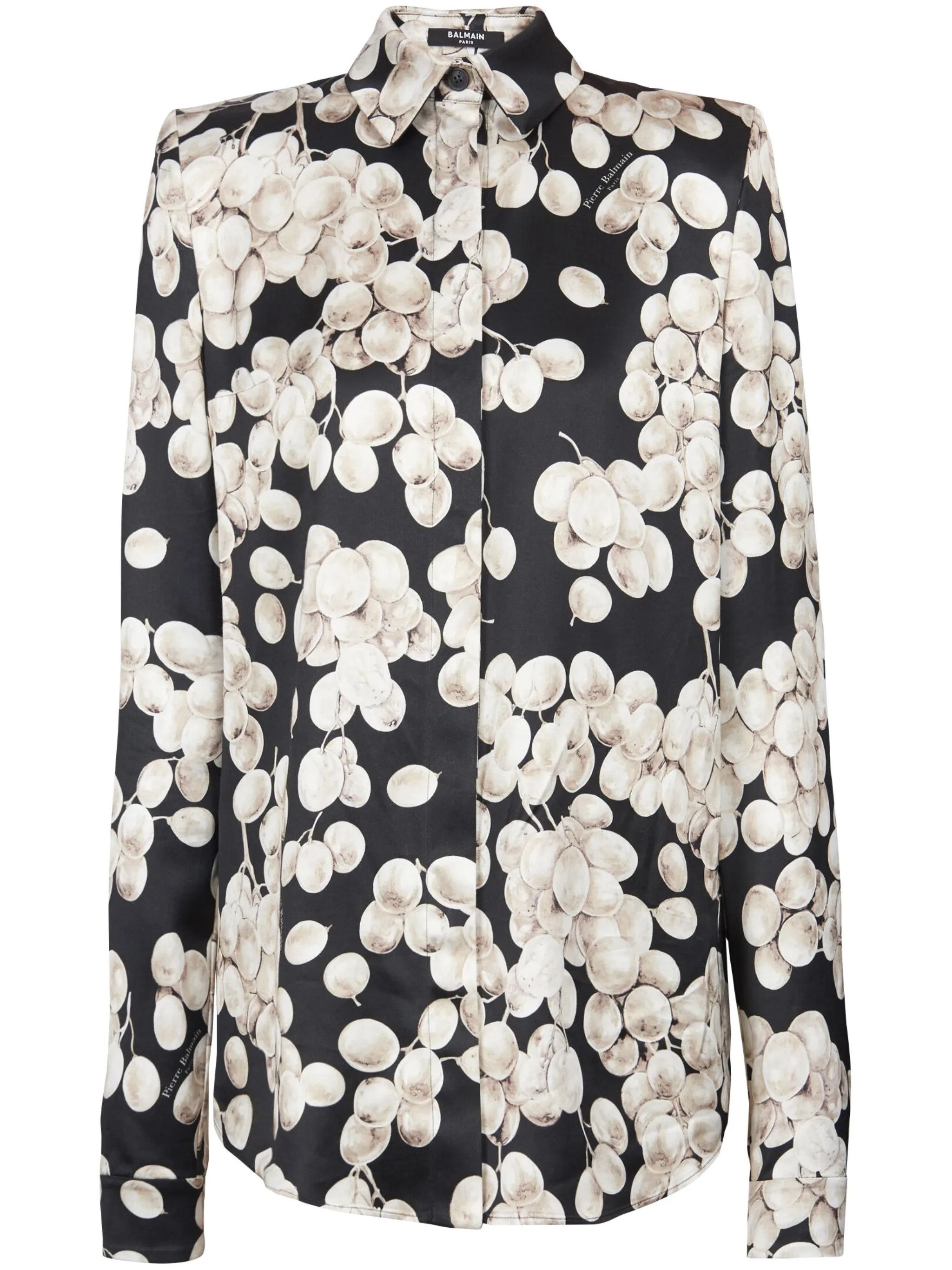 o1s1wg111025 Raisin Print Shirt in Black/White