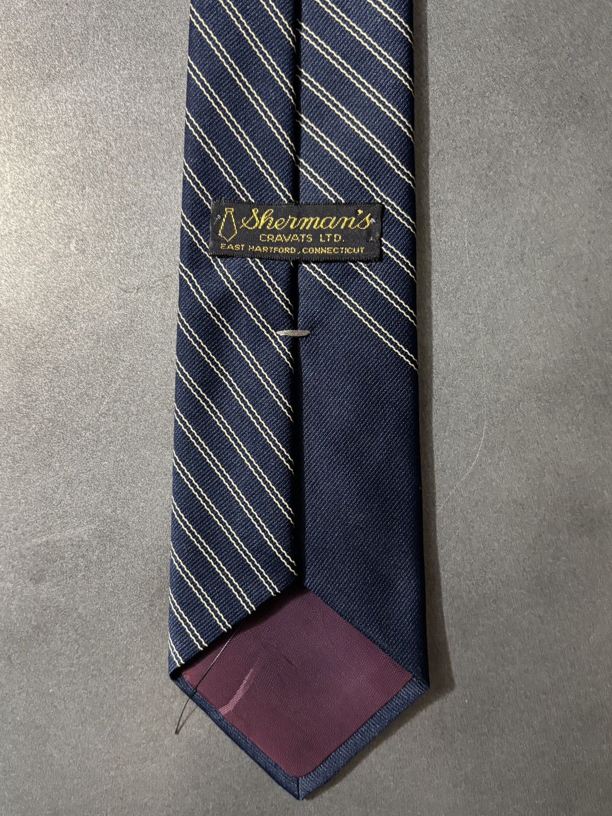 Vintage Vintage Sherman's Cravats Neck Tie Stripe Rowing Preppy Polo Size ONE SIZE - 7 Thumbnail