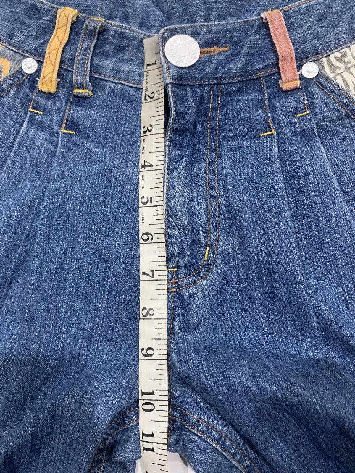 Japanese Brand Bluemoonblue 32 Vintage Printed Jeans Size US 28 / EU 44 - 15 Thumbnail