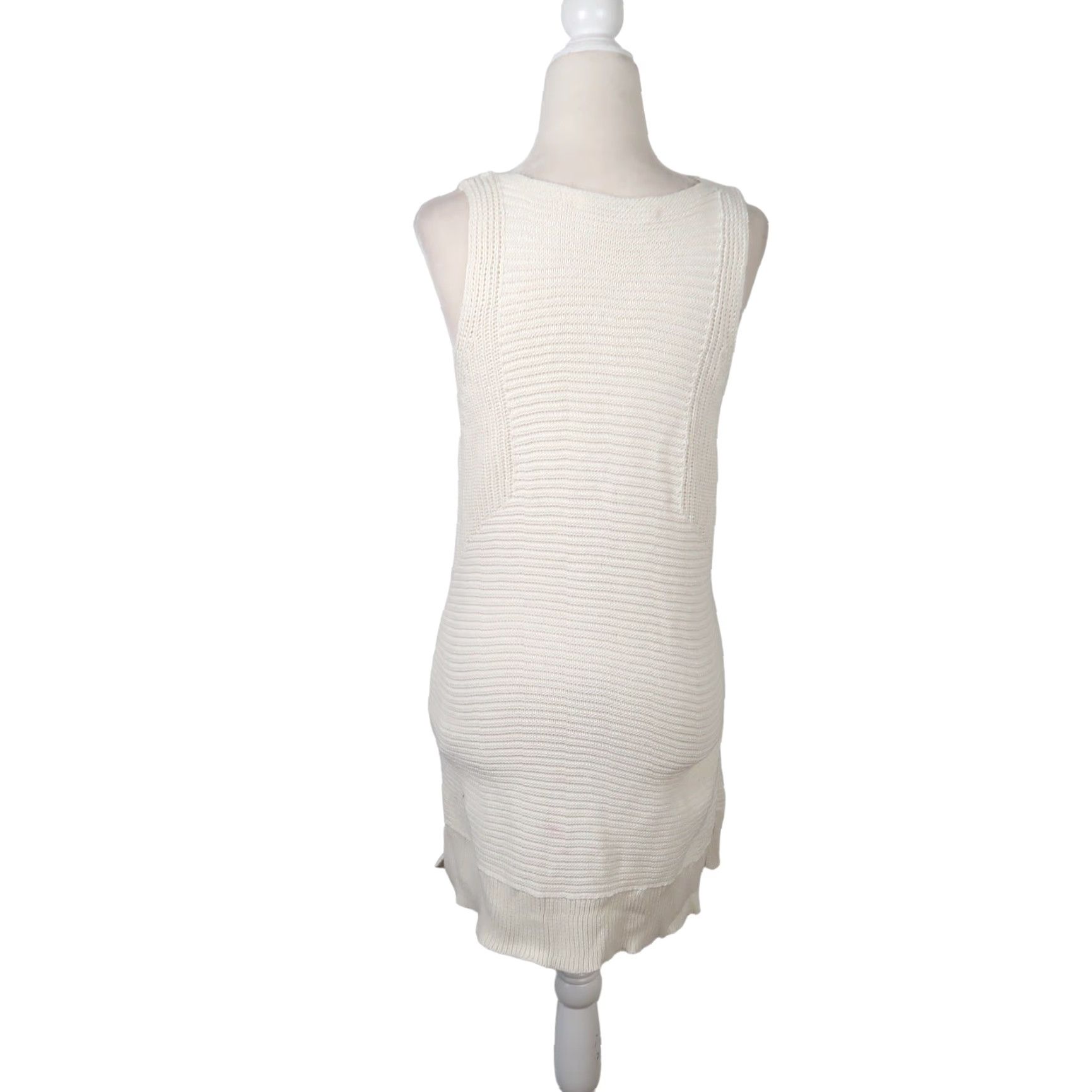 Allsaints ALLSAINTS Arleta cream cotton knit sweater vest tunic Vest Sweater M Women Medium Sleeveless Solid Knit Spring Fall Winter Summer Size M / US 6-8 / IT 42-44 - 5 Thumbnail