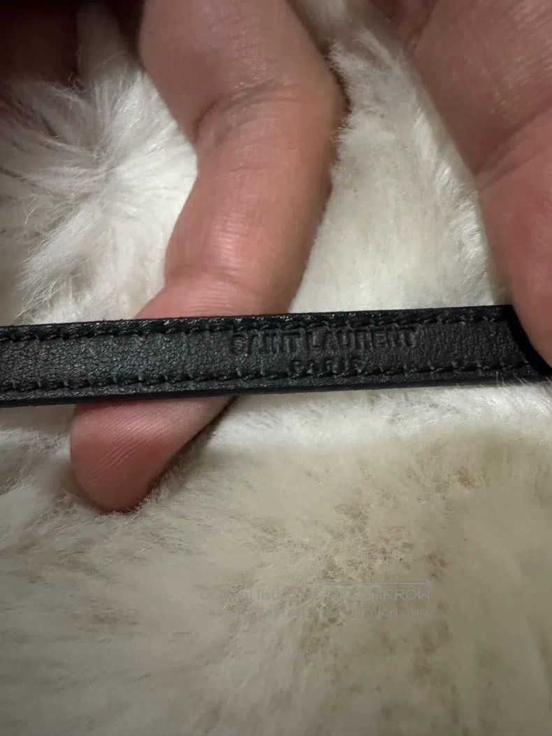 Saint Laurent Paris Saint Laurent Paris size 70 Crystal-studded patent leather Size ONE SIZE - 4 Thumbnail