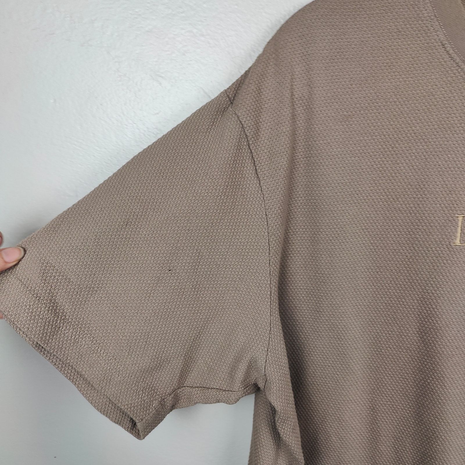 Lee Vintage Y2K Lee Jeans Thermal Knit T-Shirt Mens XL Tan Size US XL / EU 56 / 4 - 3 Thumbnail