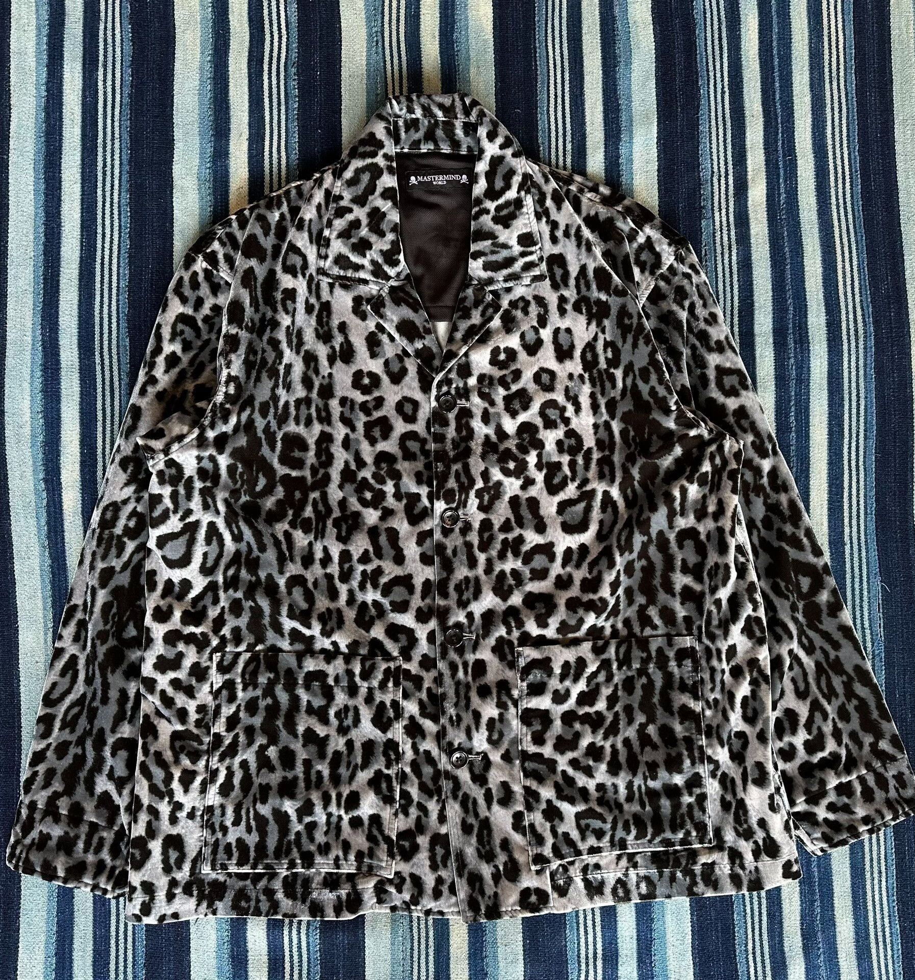 Mastermind Japan leopard print embroidered velvet jacket MMJ Size US M / EU 48-50 / 2 - 1 Thumbnail