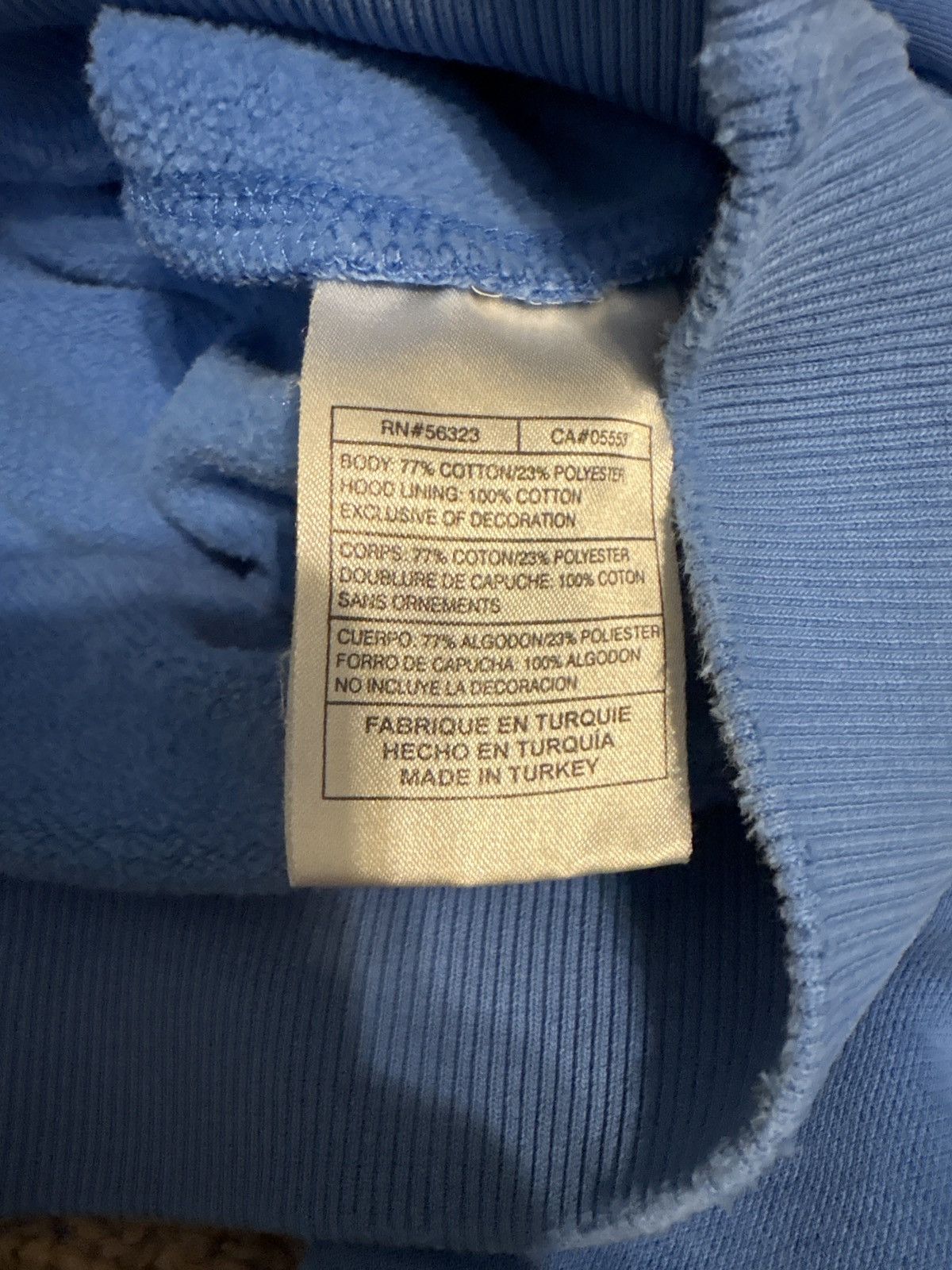 Nike Vintage baby blue nike hoodie Size US XL / EU 56 / 4 - 3 Thumbnail