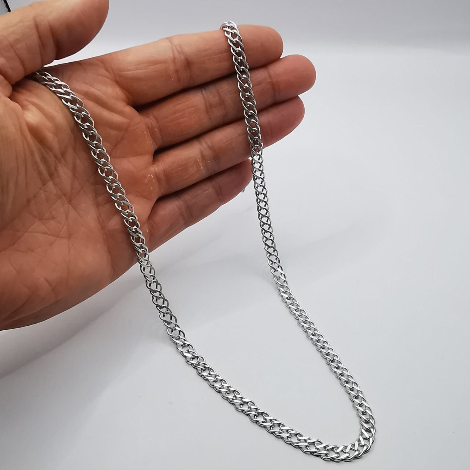 Sterling Silver Vintage Unisex Jewelry Chain, 925 Sterling Silver 25,36g Size ONE SIZE - 3 Thumbnail