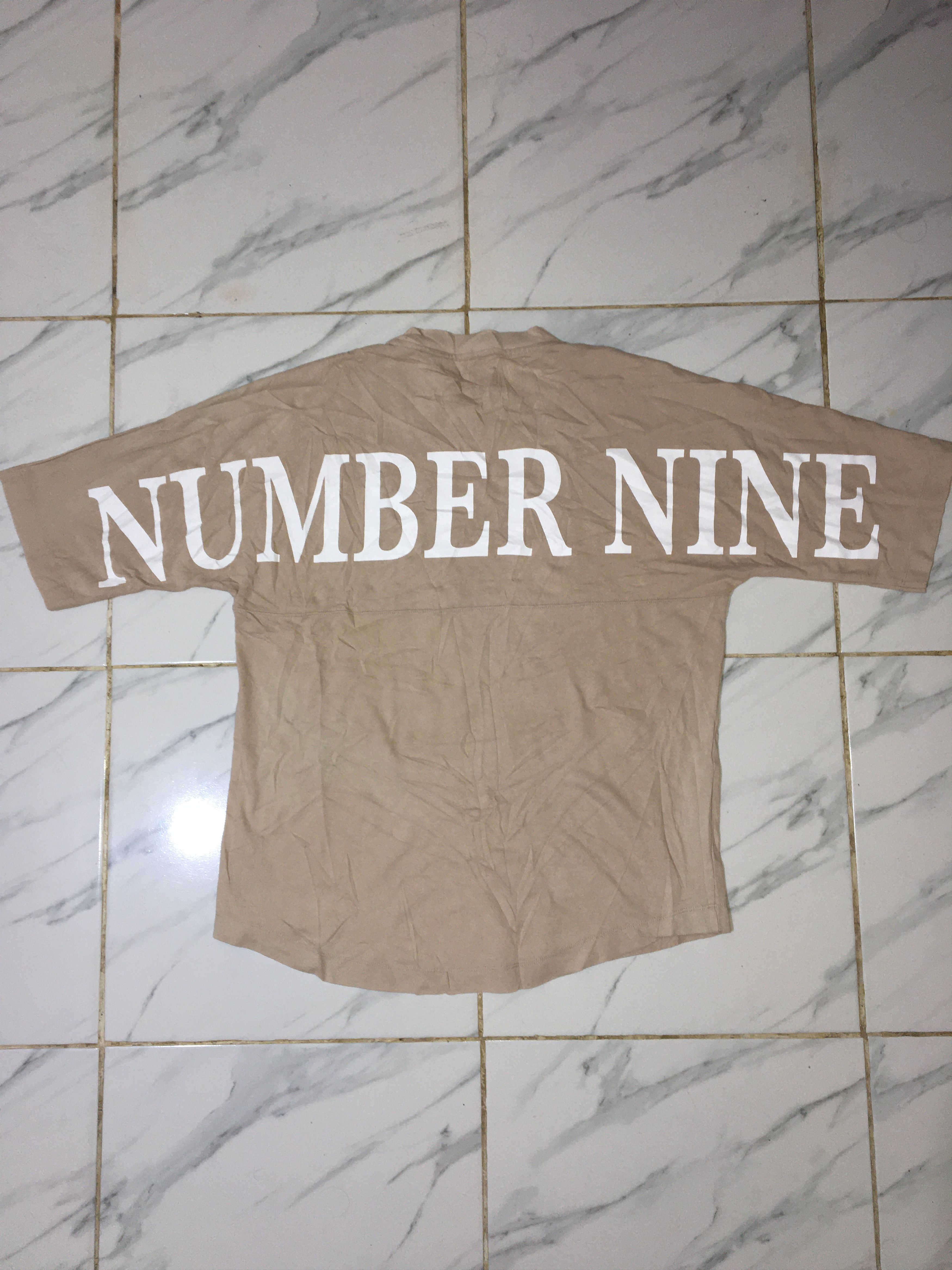 Japanese Brand Number Nine Spellout T shirt Size US M / EU 48-50 / 2 - 1 Thumbnail