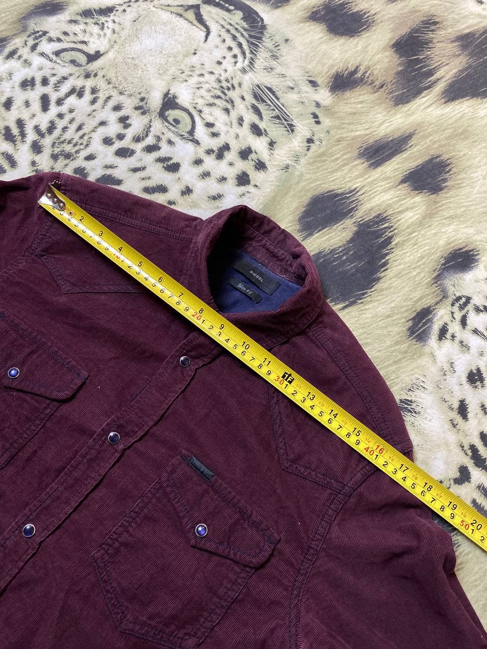 Diesel Trashed Shirt Vintage Cropped Button Up Size US M / EU 48-50 / 2 - 11 Thumbnail