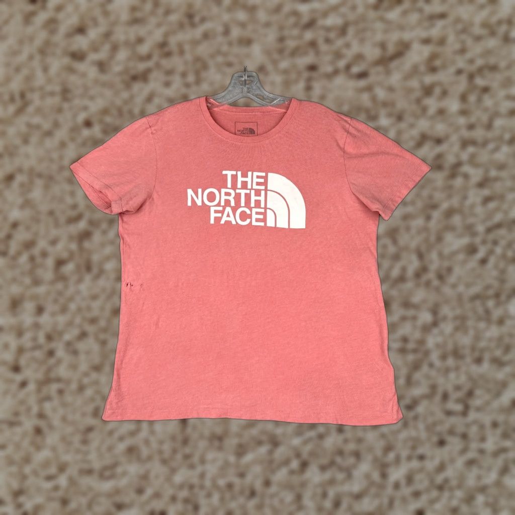 The North Face VINTAGE The North Face Shirt Women M Pink Cotton Blend Crew Neck Short Sleeve READ Size M / US 6-8 / IT 42-44 - 1 Thumbnail