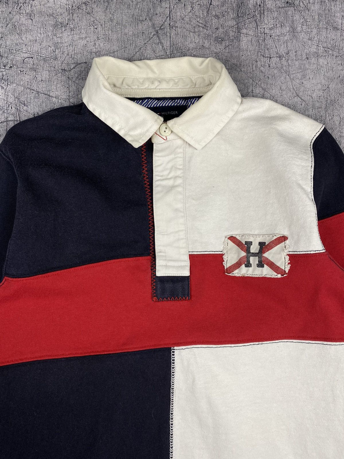 Tommy Hilfiger Polo Tommy Hilfiger Rugby Shirt Vintage Size S Size US S / EU 44-46 / 1 - 5 Thumbnail