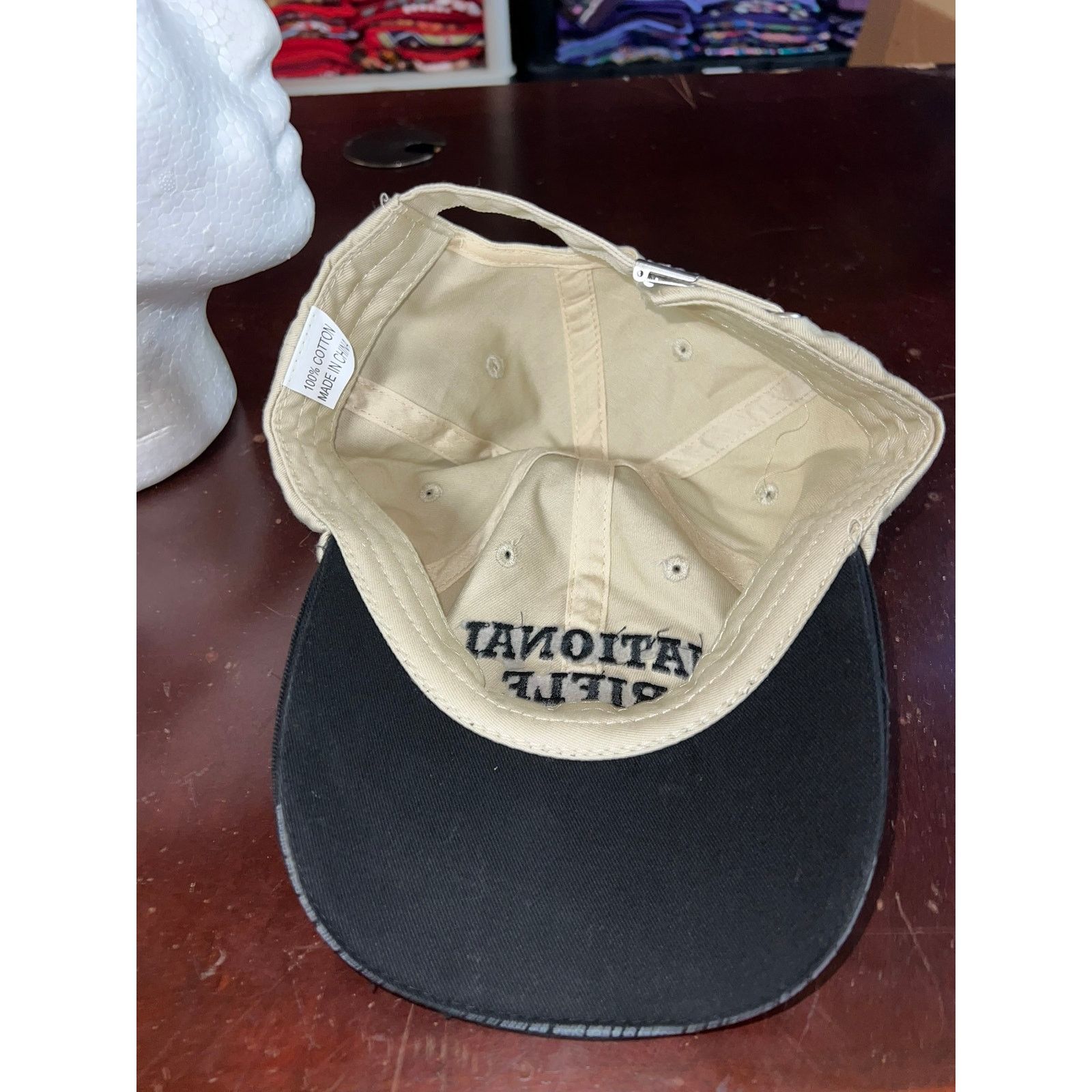 Vintage NRA Hat National Rifle Association Eagle Graphic Brown Cap Size ONE SIZE - 6 Thumbnail