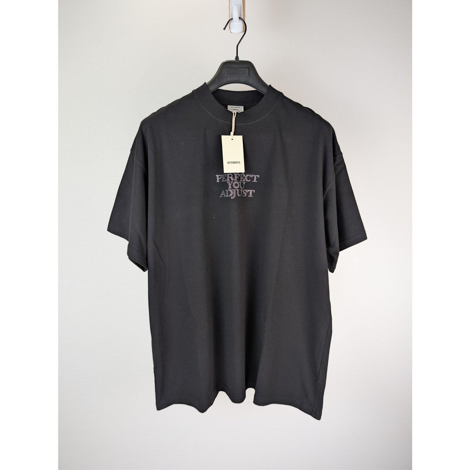 Bottega Veneta o1rshd1 Vetements Cotton T-Shirt in Black Size US M / EU 48-50 / 2 - 1 Thumbnail