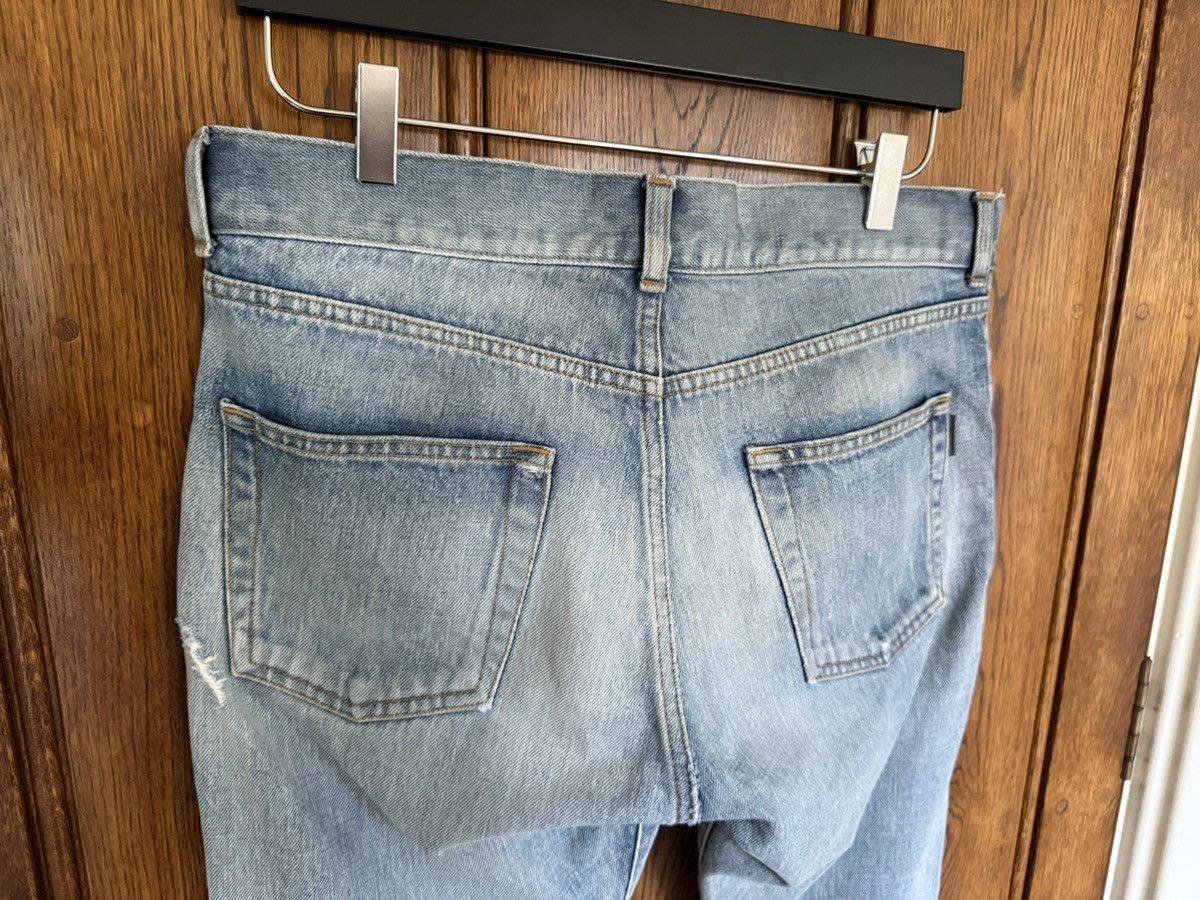 Saint Laurent Paris Saint Laurent slim ripped denim jeans 30 Santa Monica wash Size US 30 / EU 46 - 15 Thumbnail