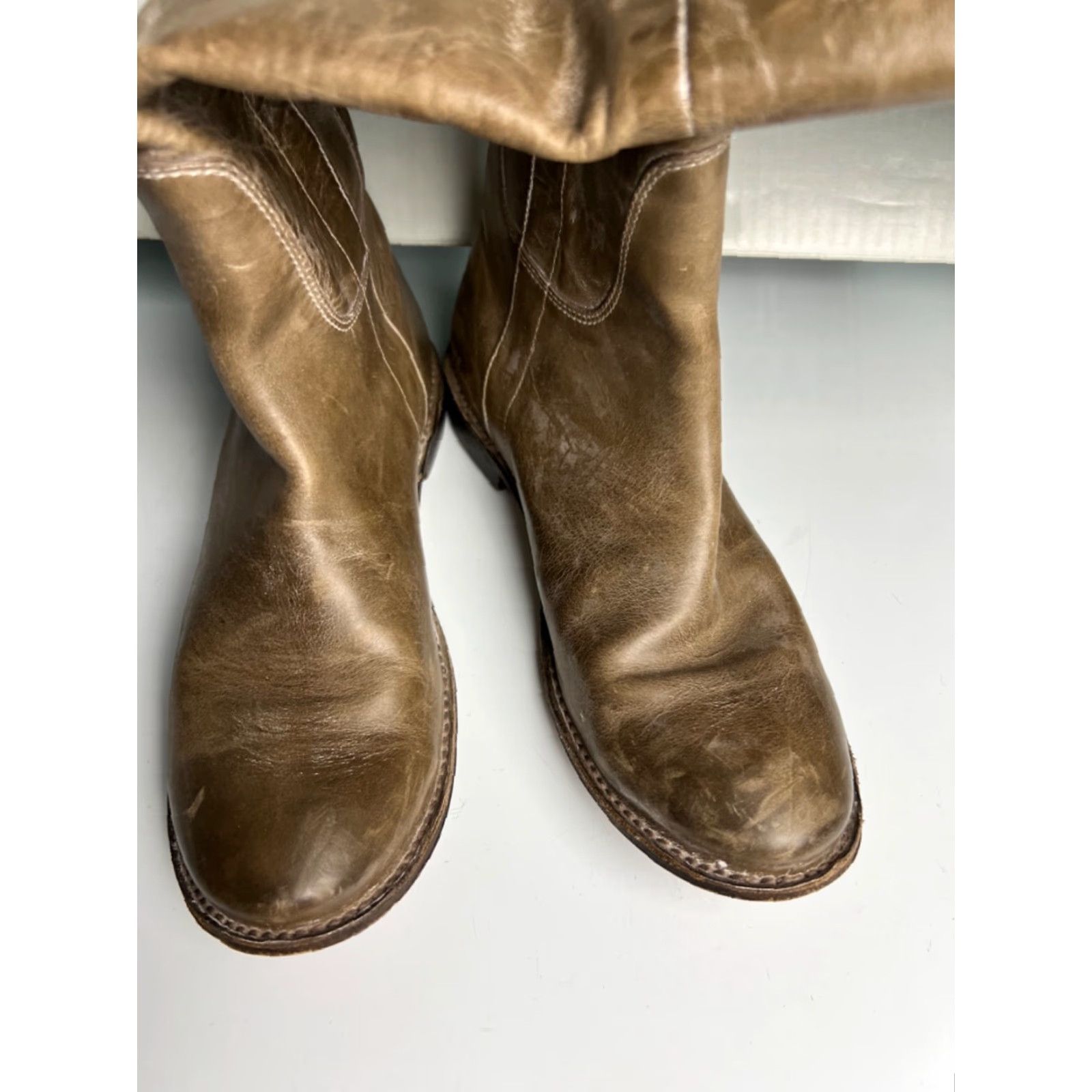 Frye VINTAGE Frye Paige Tall Riding Boots Womens 7.5 Grey Size US 8 / IT 38 - 6 Thumbnail