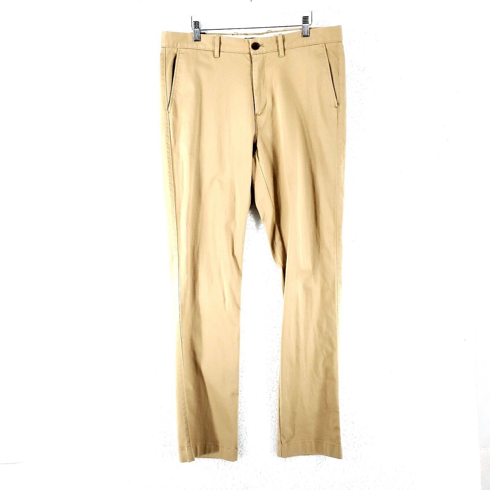 J.Crew NEW J Crew Flex Straight Cotton Chino Pants Tan 35/34 Mid Ri Size US 35 - 1 Thumbnail