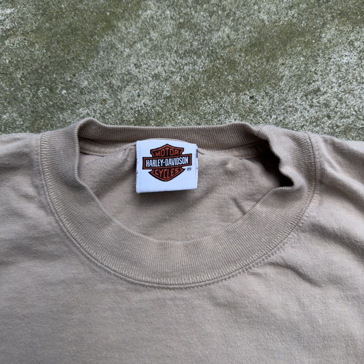 Harley Davidson Vintage Harley Davidson Beige Flame Longsleeve Size US XL / EU 56 / 4 - 4 Thumbnail