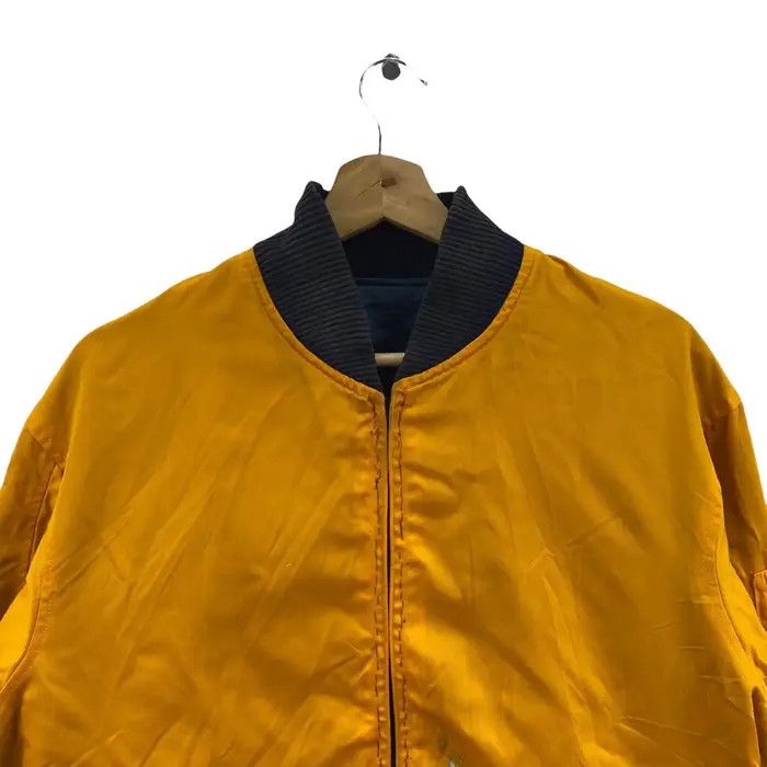Vintage Vtg BOMBER MA-1 FLIGHT Army Military Reversible Jacket Size US XL / EU 56 / 4 - 6 Thumbnail