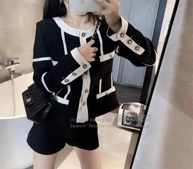 Chanel Chanel 20A four-pocket black and white jacket Size XS / US 0-2 / IT 36-38 - 7 Thumbnail