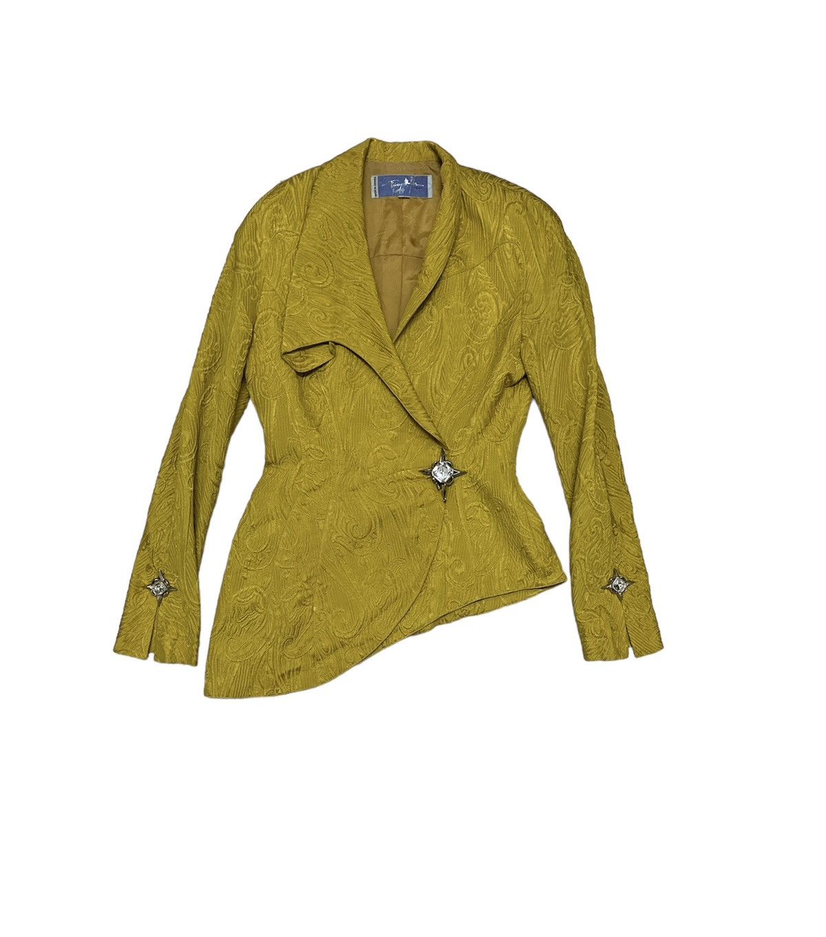 Thierry Mugler Iconic 80s Thierry Mugler Sculpted Jacket Crystal Ribbon 9AT Size M / US 6-8 / IT 42-44 - 1 Thumbnail