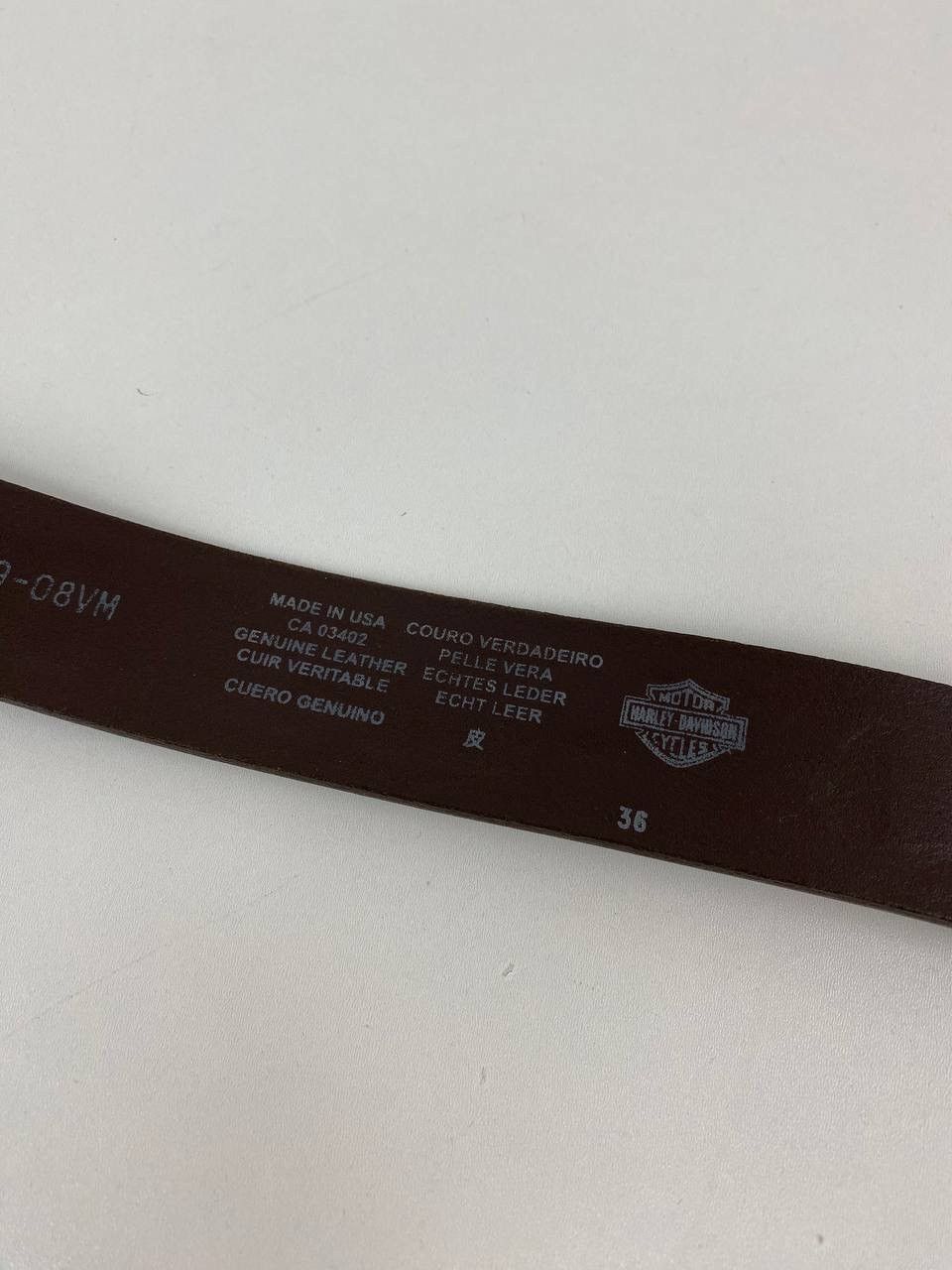 Harley Davidson × Vintage Harley Davidson leather belt Size ONE SIZE - 3 Thumbnail