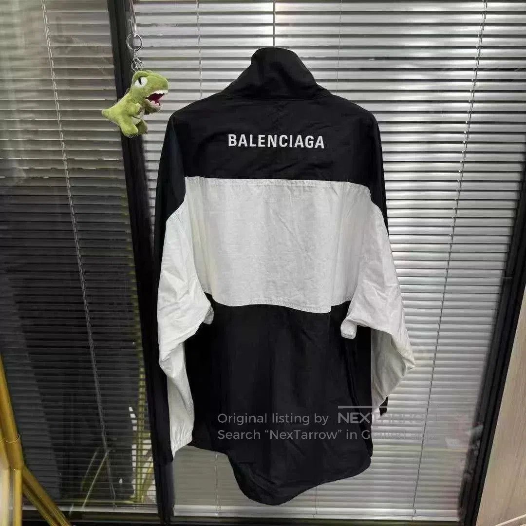 Balenciaga Balenciaga Black White Paneled Windbreaker. Size US M / EU 48-50 / 2 - 4 Thumbnail