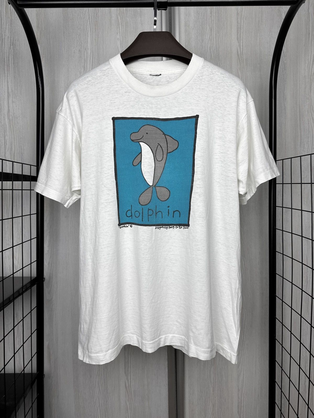 Vintage Dolphin by Bang on the door vintage 80s 90s USA made tee Size US XL / EU 56 / 4 - 2 Thumbnail