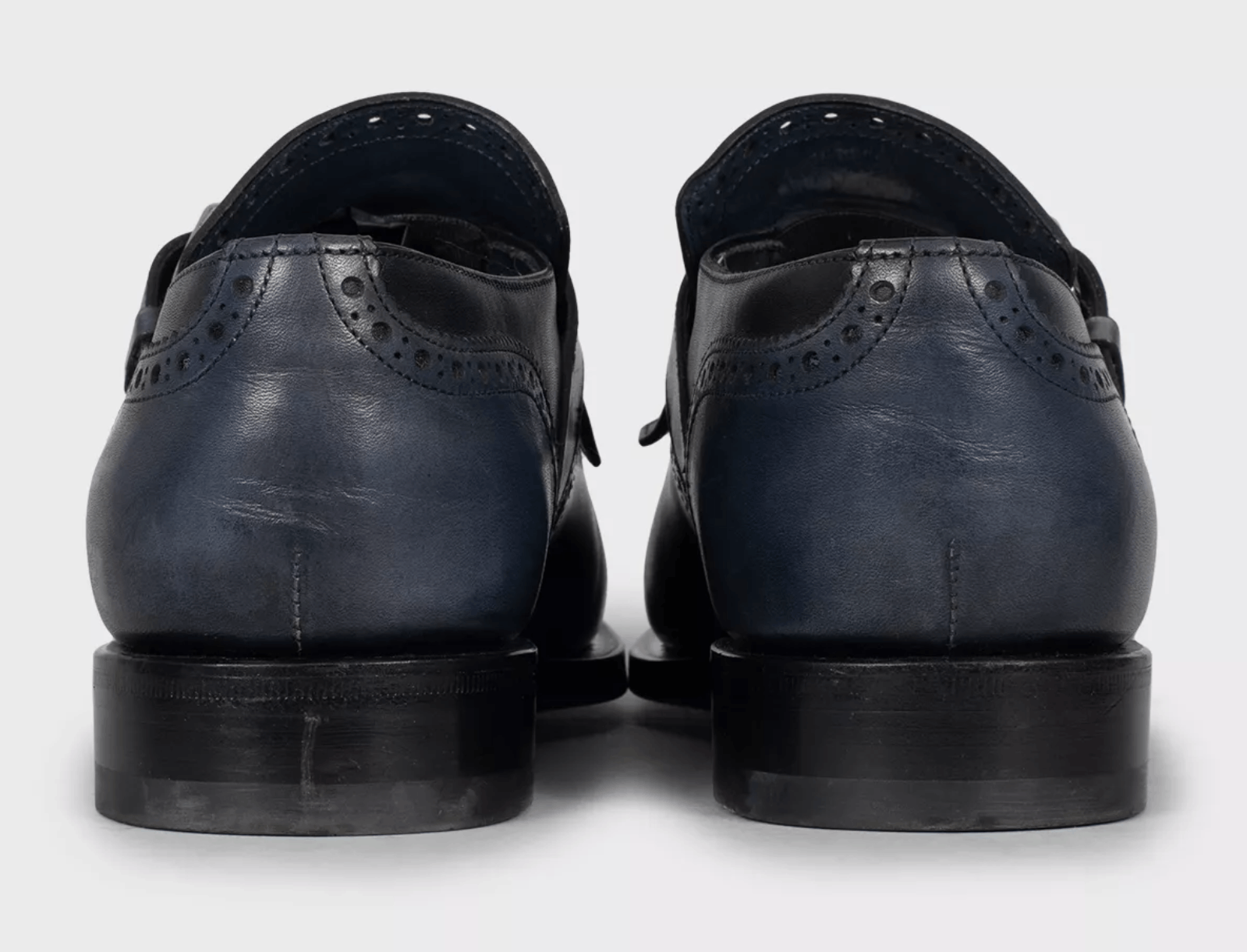 Santoni Santoni Men’s Navy Leather Brogues Size US 6.5 / EU 39-40 - 4 Thumbnail