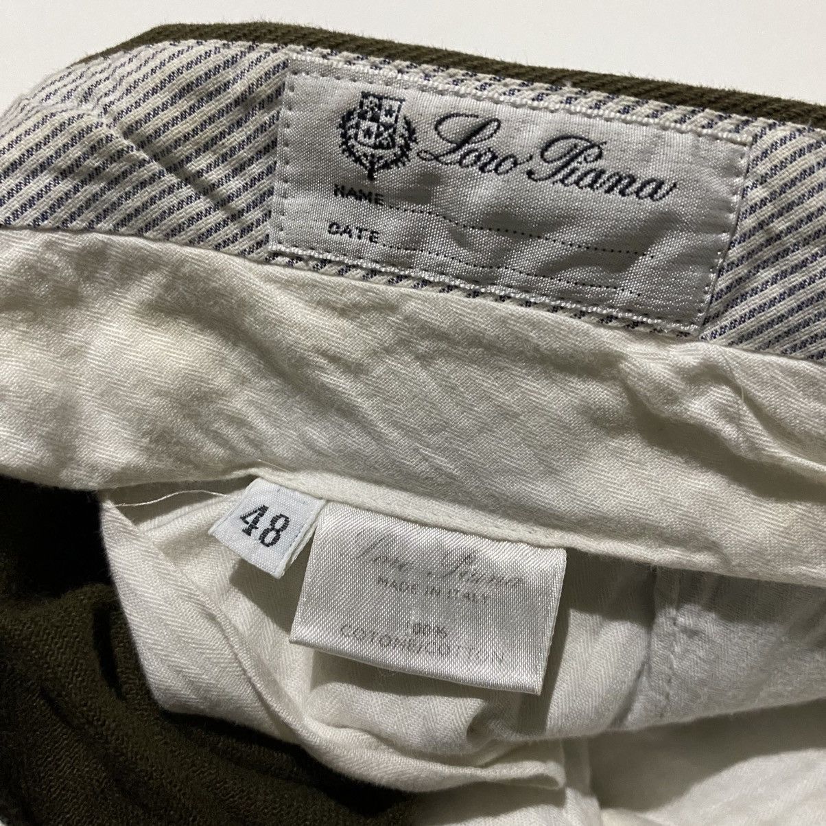 Designer × Loro Piana LORO PIANA COTTON STRAIGHT PANTS Size US 32 / EU 48 - 7 Thumbnail