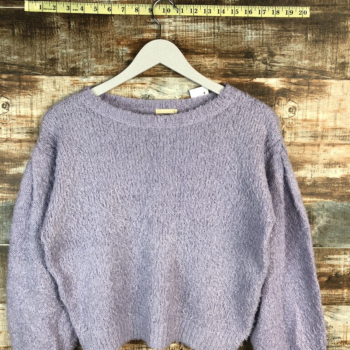 GU × Homespun Knitwear GU Purple mohair shaggy fur Knitwear #A1564 Size XS / US 0-2 / IT 36-38 - 5 Thumbnail