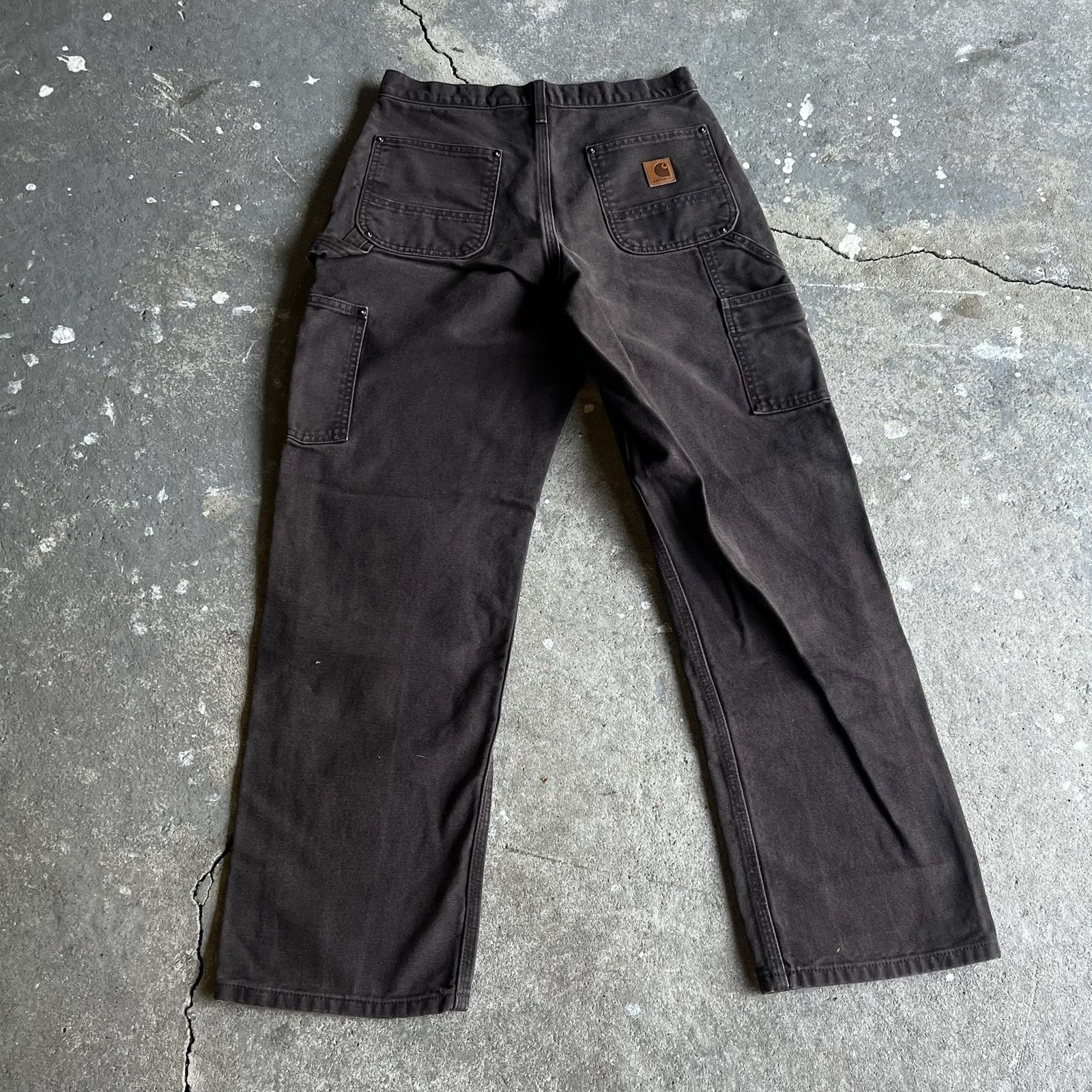 Carhartt × Vintage Carhartt brown double knee work wear carpenter pants Size US 29 - 3 Thumbnail