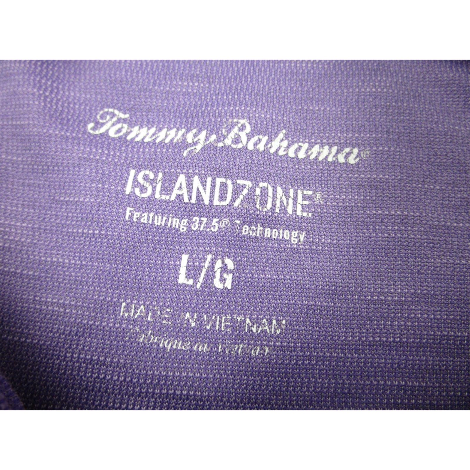 Tommy Bahama Tommy Bahama Polo Shirt Mens L Purple IslandZone 37.5 Modal Blend Tech Jersey Moisture Wicking Collared Short Sleeve Embroidered Logo Golf/IslandZone Size US L / EU 52-54 / 3 - 4 Thumbnail