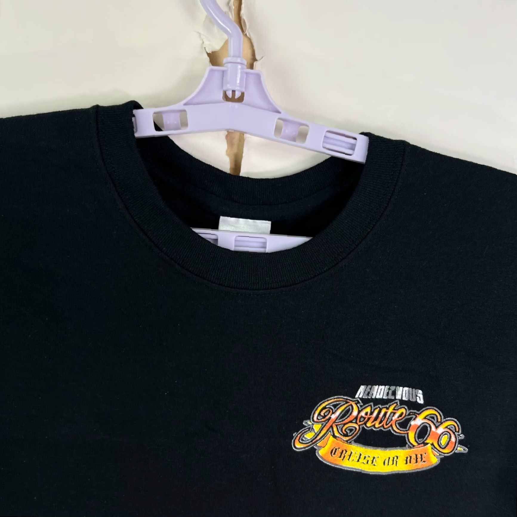 Route 66 Route 66 Rendezvous Graphic T Shirt Mens L Black Short Sleeve Size US L / EU 52-54 / 3 - 4 Thumbnail