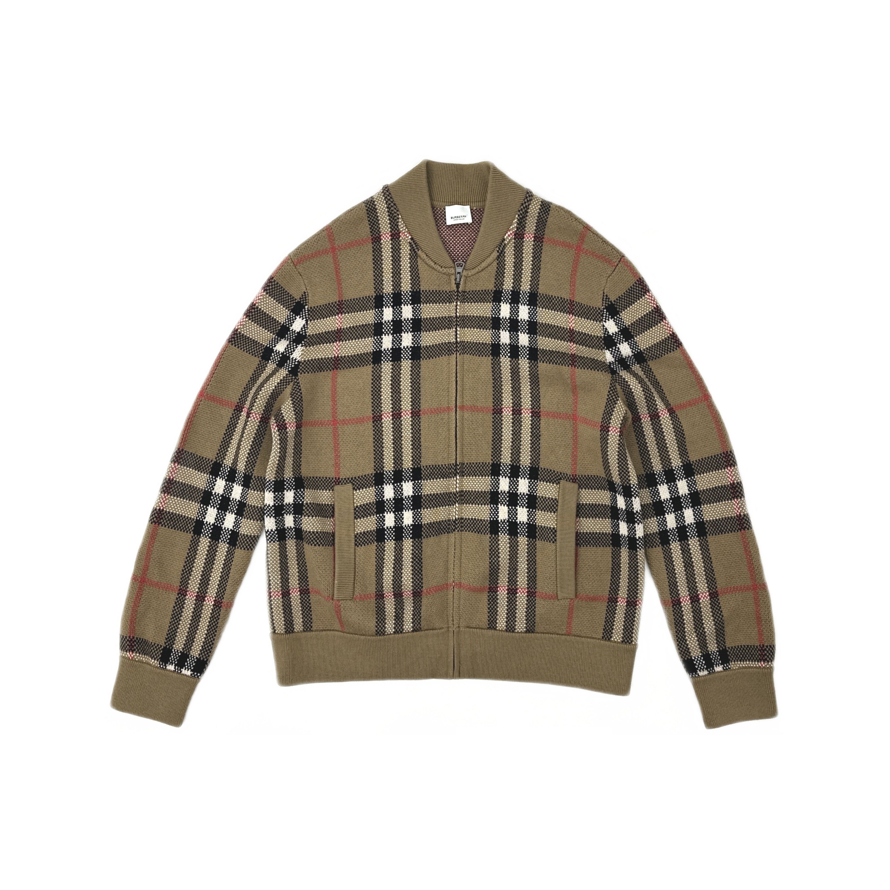 Burberry Burberry Archive Check Zip-Up Cardigan Size L Size US L / EU 52-54 / 3 - 1 Thumbnail