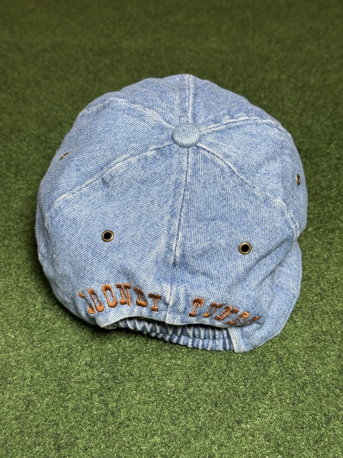 Vintage × Warner Bros Vintage 90s Taz Looney Tunes Cowboy Western Denim Cap Hat Size ONE SIZE - 3 Thumbnail